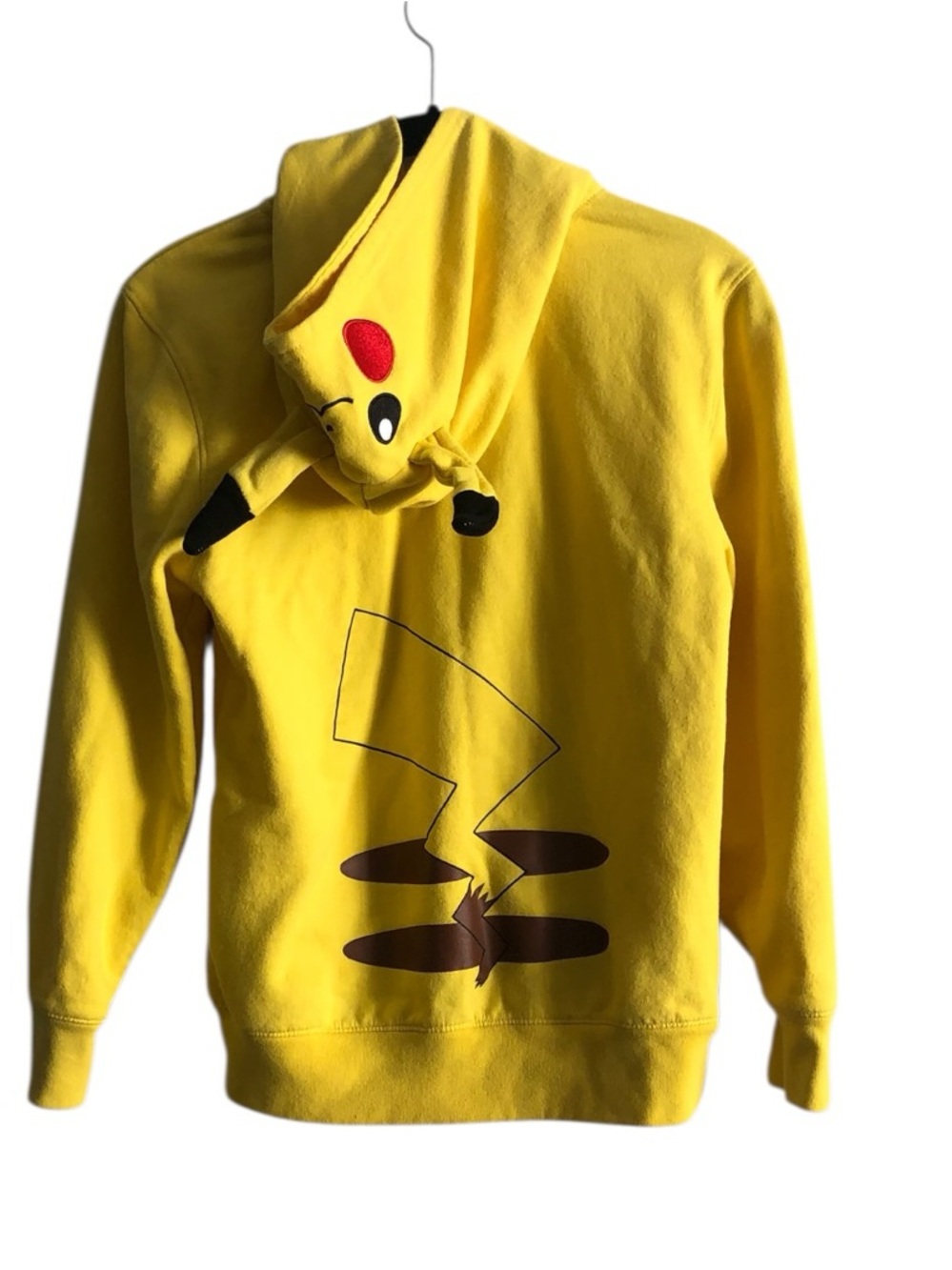 Pokemon Yellow Pikachu Hoodie Sweatshirt 3D Ears Pokeball Mad Engine